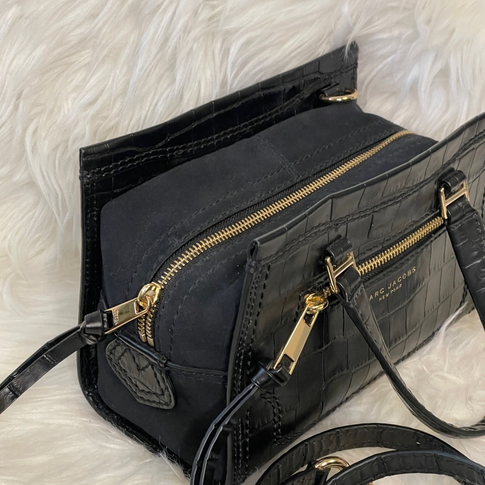 Marc Jacobs Mini Cruiser in Black Croco/Suede - Picture 3 of 3